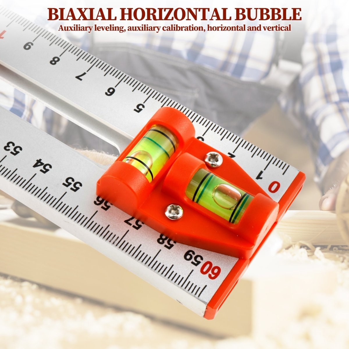 Glidande märkregel för exakta mätningar