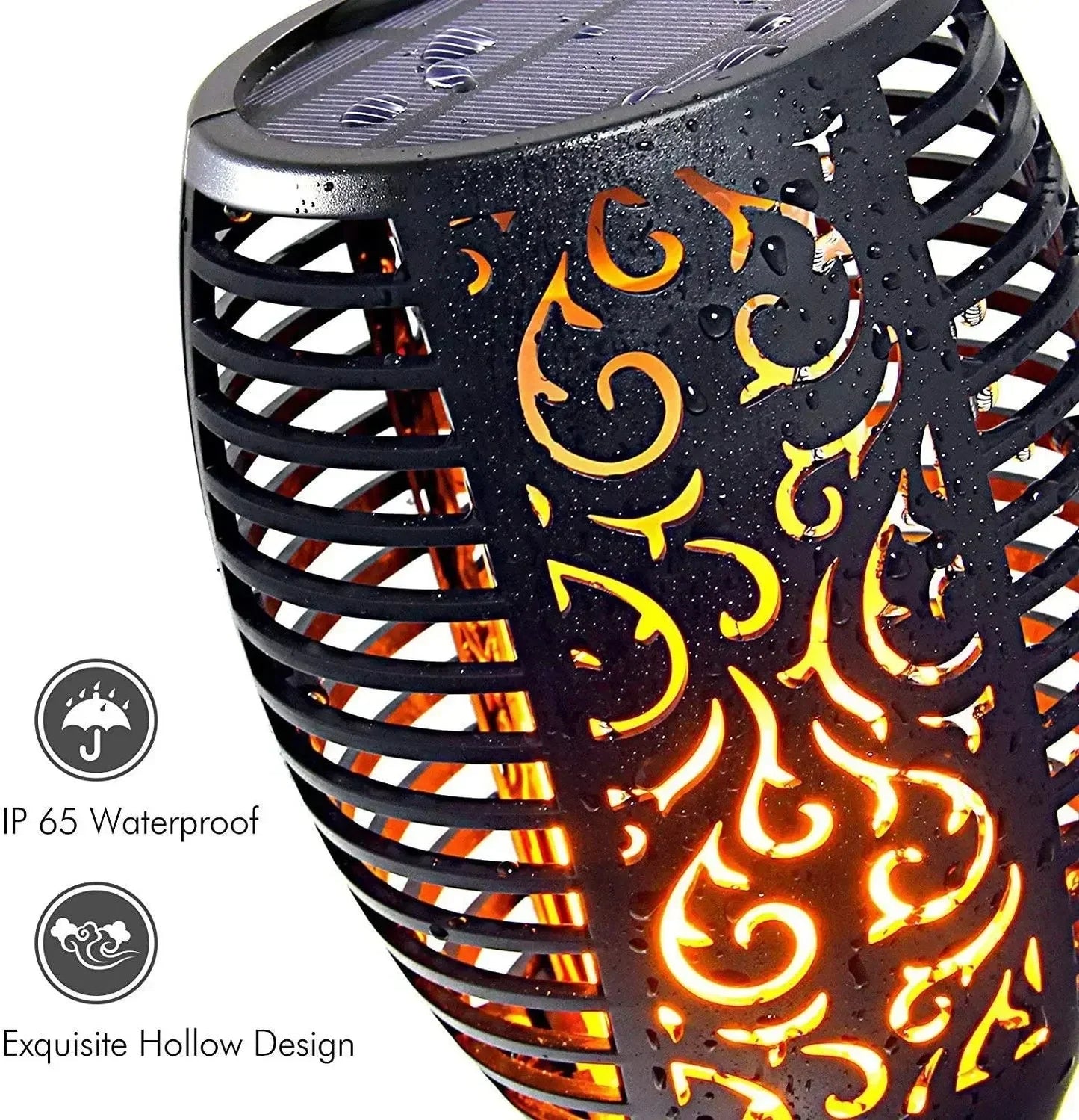 Solar LED-Lampe – Realistische Flamme ohne Feuer