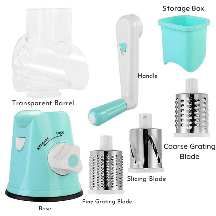 Cut, grate, and slice easily without effort