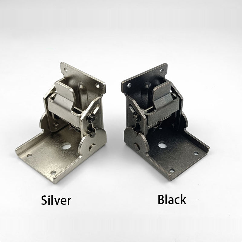 Ocelové skládací samosvorné panty na nábytek pod úhlem 90 stupňů (x2)