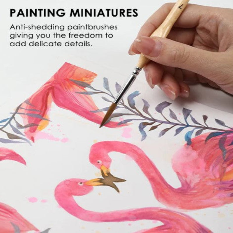 細かい完璧なディテールのための精密ブラシ (x11) 