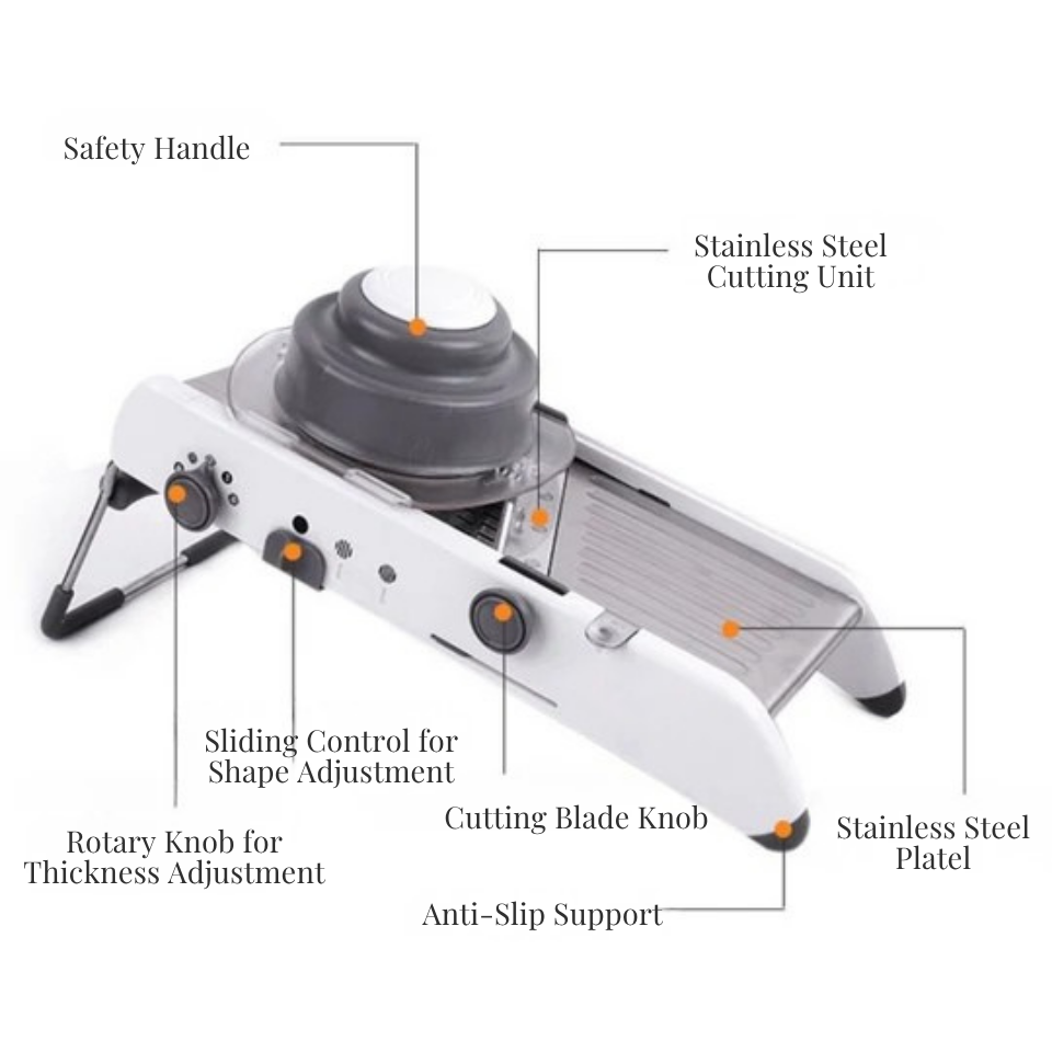 Mandolina ajustable para cortes rápidos 