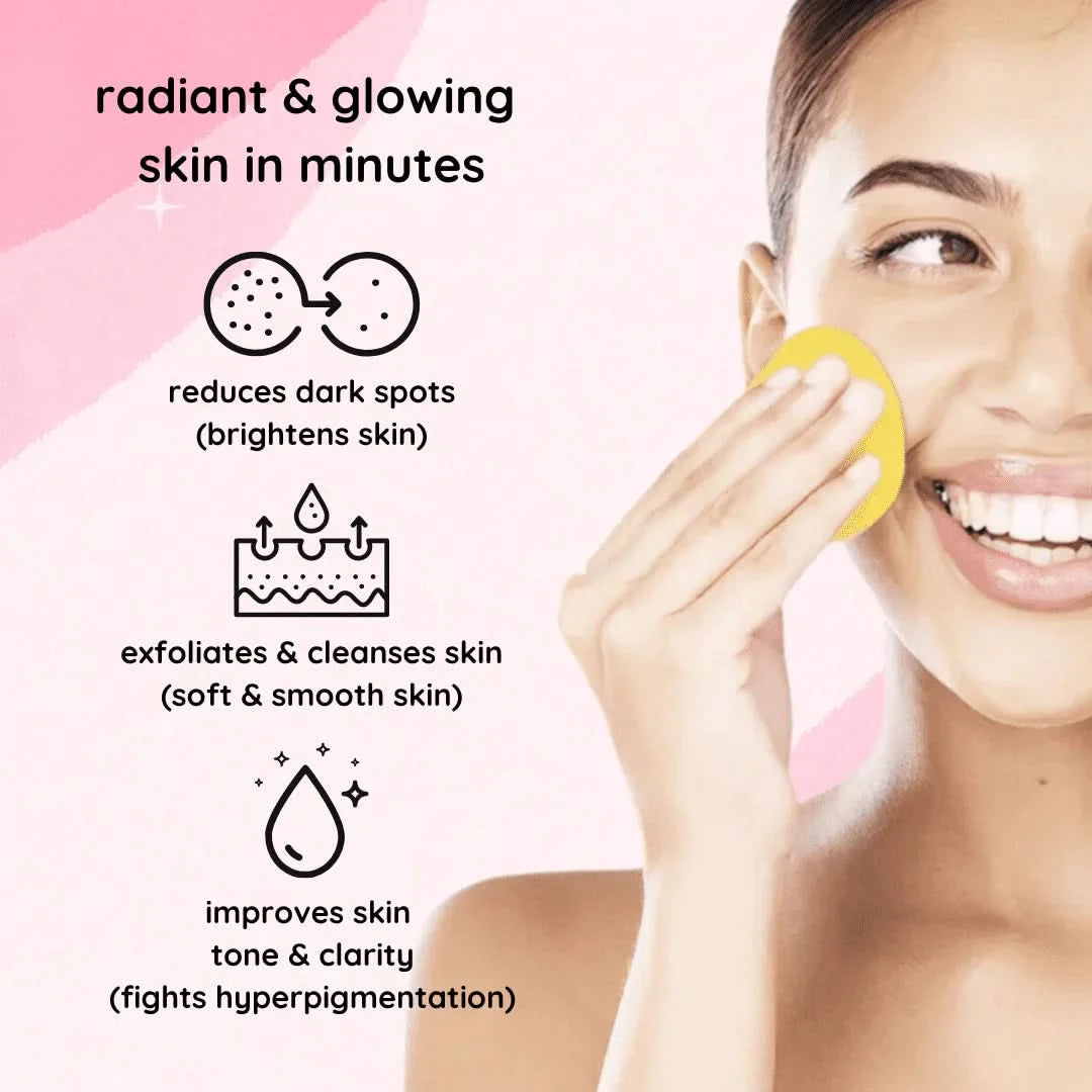 Turmeric sponge – Naturally clear and purified skin (x40) 