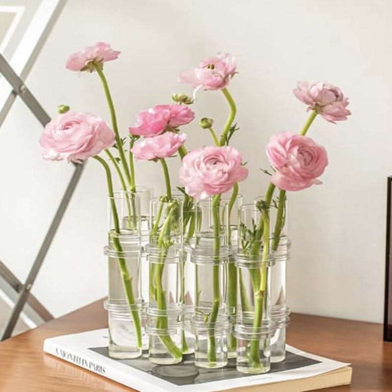 Elegante modulaire vaas voor creatieve bloemstukken 