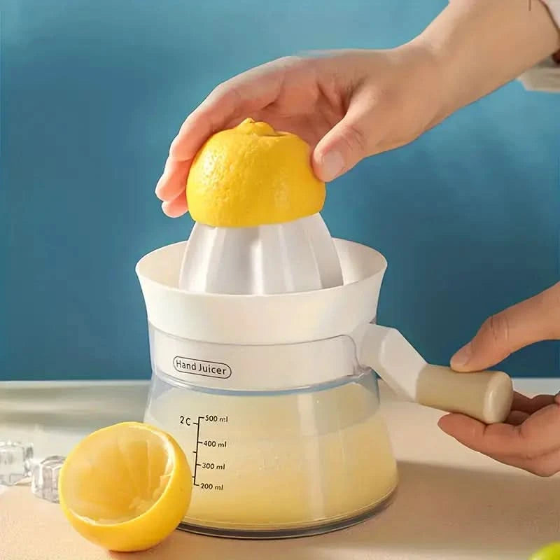 Exprimidor manual práctico para jugos frescos fáciles 