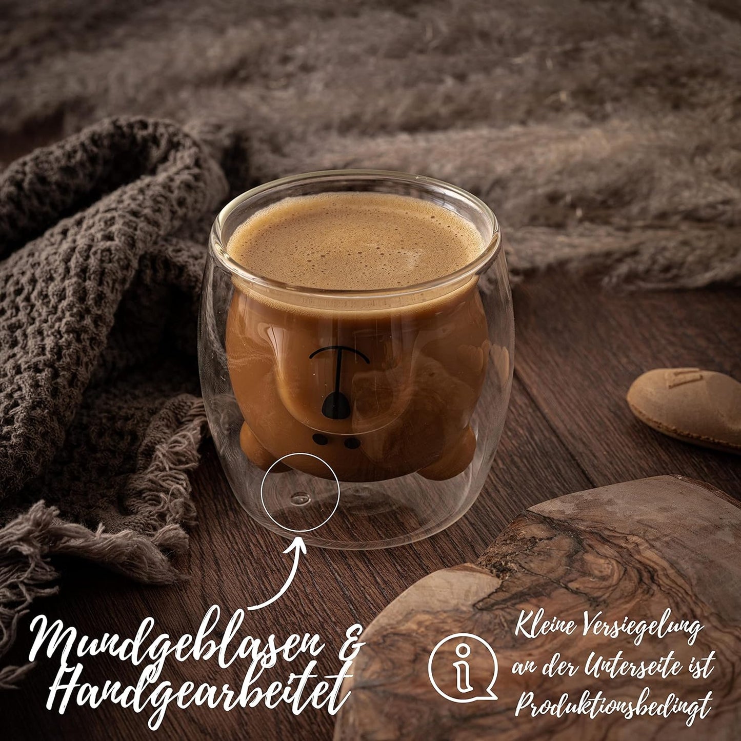 Tazza da caffè a forma di orso - Carina e pratica 