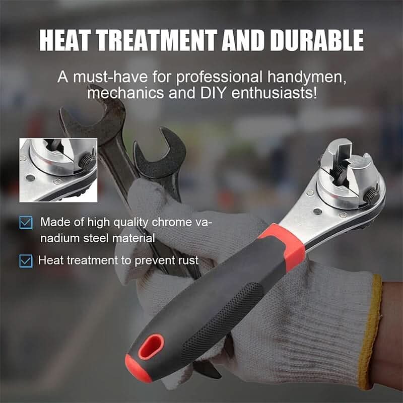 360° adjustable ratchet wrench for all your bolts 