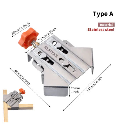 90° angle clamp for precise wood joints 