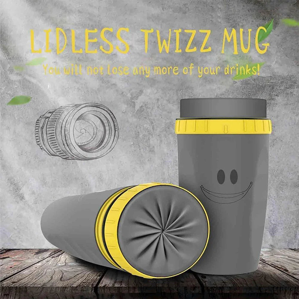 Zárható fedél nélküli bögre – Igyál anélkül, hogy kiöntenéd 