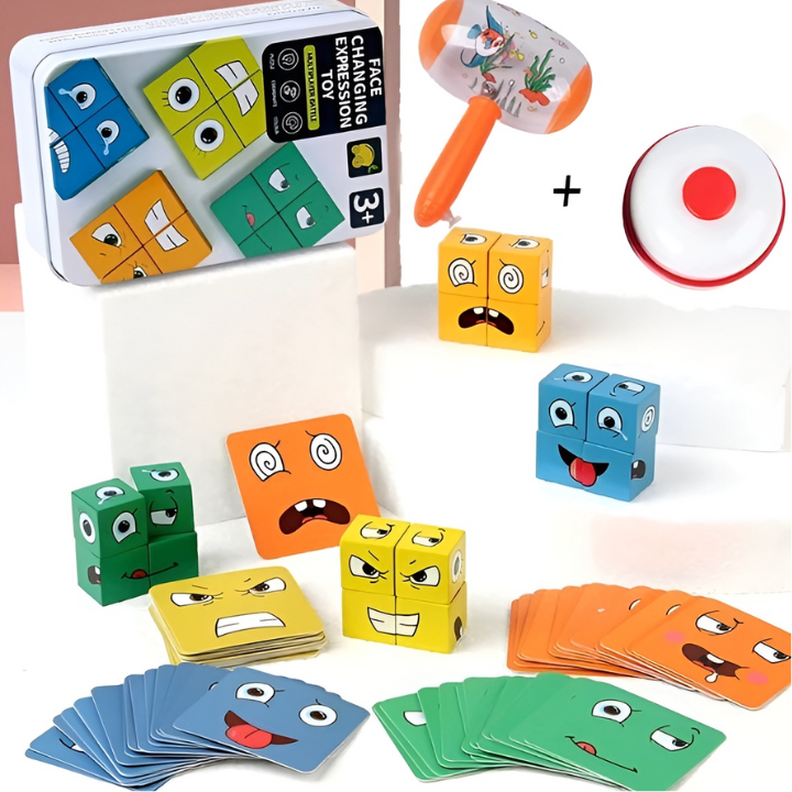 Juego educativo de madera – Desarrolle las emociones y la motricidad d ...