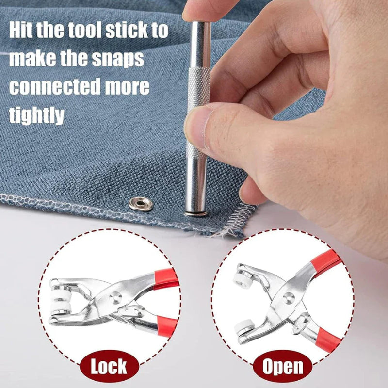 Seamless fastening: easy-to-attach snap buttons 
